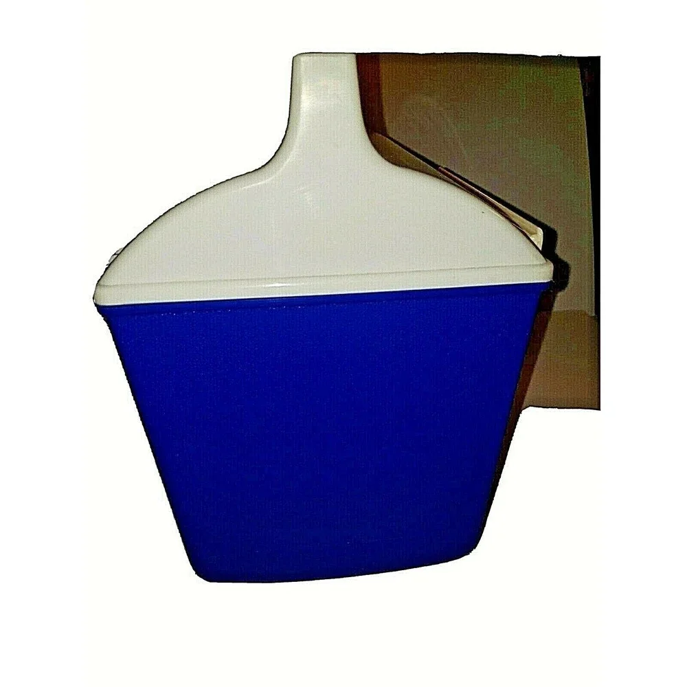 Clearly Canadian Lunch Box Radio Vintage Collectible Rare Blue White Am/Fm